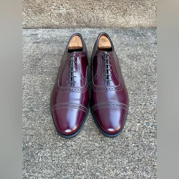 Brand New Allen Edmonds Vintage Cordovan Color Oxford Shoes - Picture 5 of 11